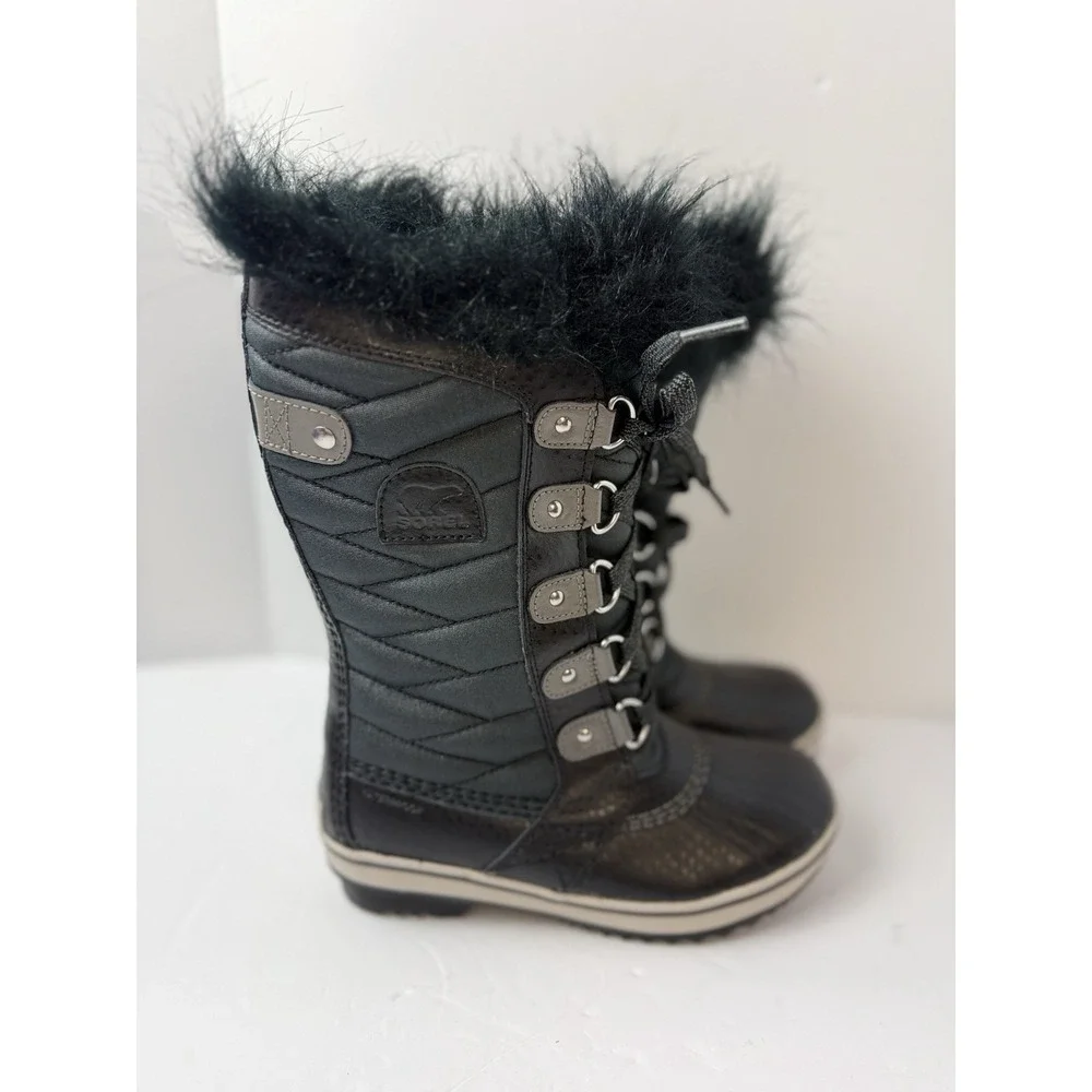 Sorel Kids Tofino II WaterProof Boots Sz‎ 2 Youth Insulated Leather Shoes